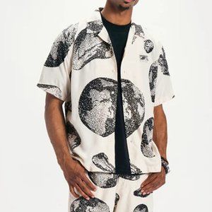 Bitmap Short sleeve button up men's size XXL shirt